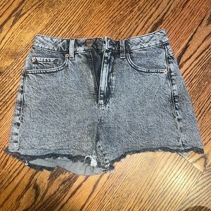 garage denim shorts